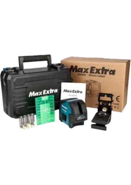 Max Extra 8300G 3 Nokta Yeşil Lazer Hizalama Cihazı