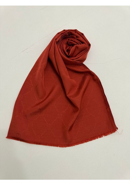 Kadın Monogram Jakarlı Şal