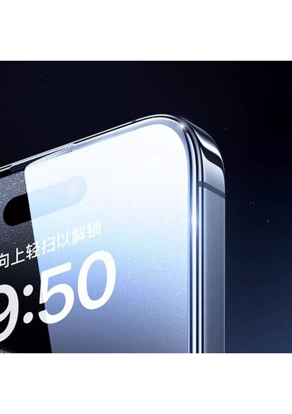 iPhone 15 Pro Uyumlu Temperli Ekran Koruyucu GT-009 Polimer Oleofobik Kaplama Hd Görünüm fırsatları