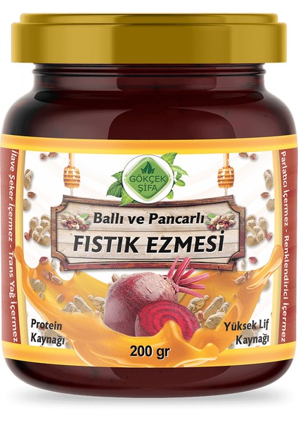 Ballı ve Pancarlı Fıstık Ezmesi