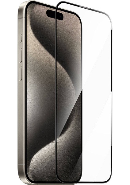 iPhone 15 Pro Uyumlu Temperli Ekran Koruyucu GT-010 Anti-Reflective Polimer Oleofobik Kaplama