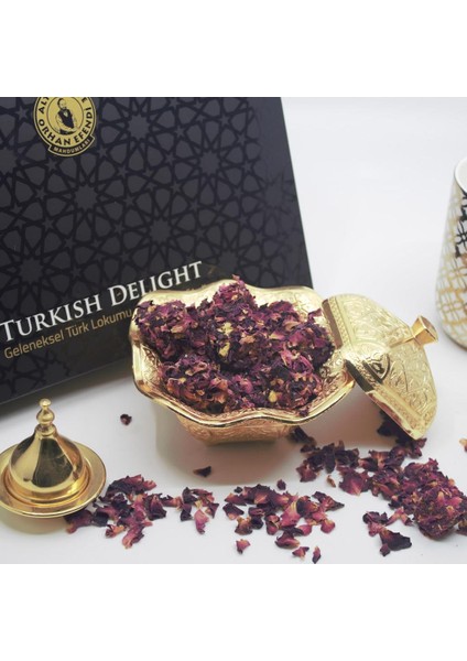 Orhan Efendi Gül Yapraklı Antep Fıstıklı Lokum 200 gr - 3lü Paket