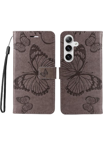 Samsung Galaxy S24 Artı Darbeye Kapak Flip Kickstand Pu ile (Yurt Dışından)
