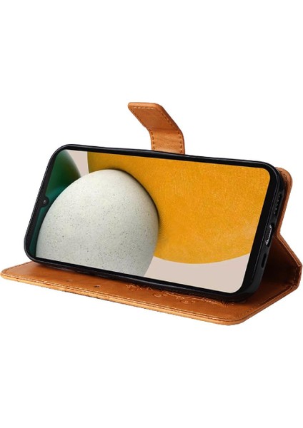 Samsung Galaxy A15 Flip Kickstand Manyetik Kapak Kart Yuvası ile (Yurt Dışından)