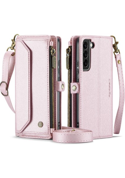 Samsung Galaxy S22 Artı Kılıf Için Crossbody Durumda Cüzdan Fermuar Faturaları Yuvası (Yurt Dışından)