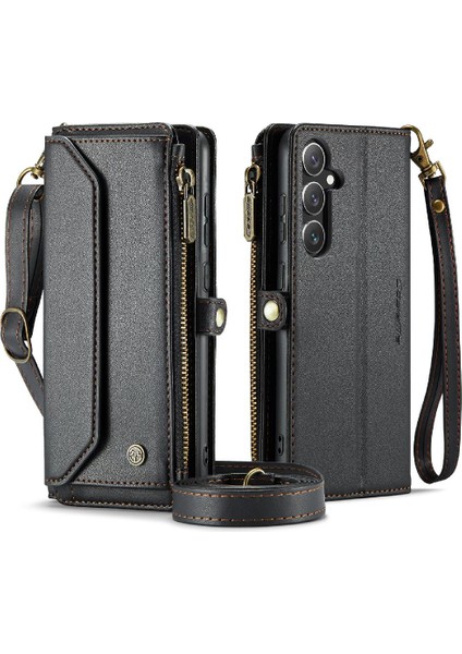 Kadınlar Için Crossbody Durumda Samsung Galaxy S24 Cüzdan Durumda Kart Tutucu (Yurt Dışından) modelleri