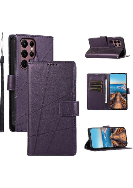 Samsung Galaxy S22 Için Flip Case Ultra Şok Emici Kickstand Üç (Yurt Dışından)