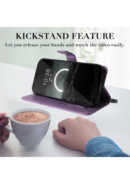 Huawei Huawei Pu Deri Flip Kickstand Darbeye Kapak Için Kılıf ile Kart (Yurt Dışından)