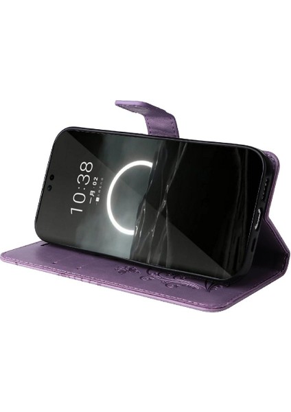 Huawei Huawei Pu Deri Flip Kickstand Darbeye Kapak Için Kılıf ile Kart (Yurt Dışından)