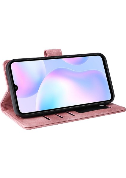 Xiaomi Redmi 9A Için Flip Case Deri Kılıf Kapak Darbeye Basit (Yurt Dışından)