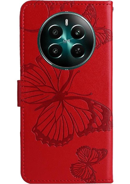 Realme 12 Artı Pu Deri Flip Kickstand Darbeye Kapak Kapak Için Kılıf (Yurt Dışından) modelleri