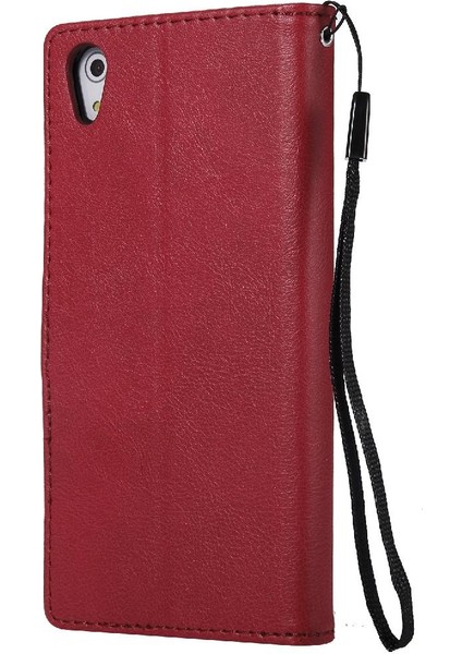 Sony Xperia Z5 Yüksek Kaliteli Deri Klasik Düz Renk ile Flip Case (Yurt Dışından) modelleri
