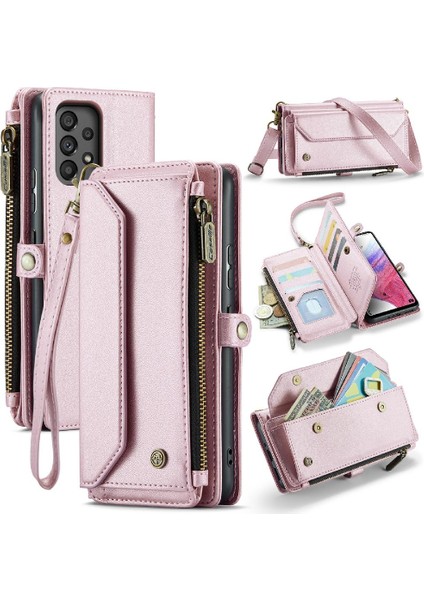 Samsung Galaxy A53 5g Için Crossbody Durumda Rfid Engelleme Kart Tutucu Kılıf (Yurt Dışından)