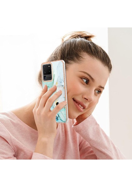 Samsung Galaxy S20 Ultra Mermer Yumuşak Tpu Tampon Ince Cüzdan Kartı (Yurt Dışından) fırsatları