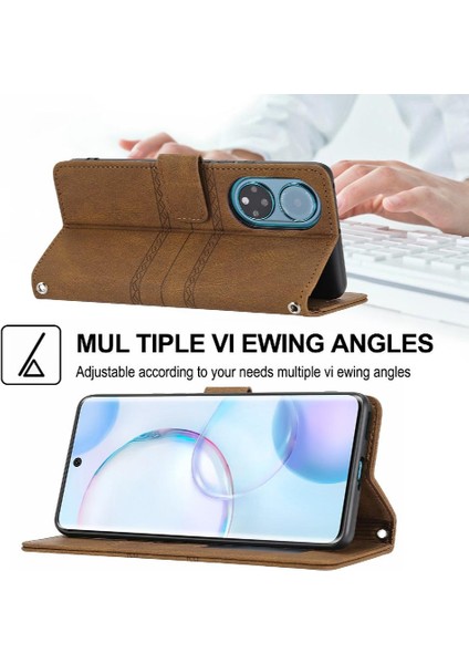 Huawei Nova 9 Için Flip Case Kickstand Manyetik Kapatma Darbeye Pu Kılıf (Yurt Dışından) fırsatları