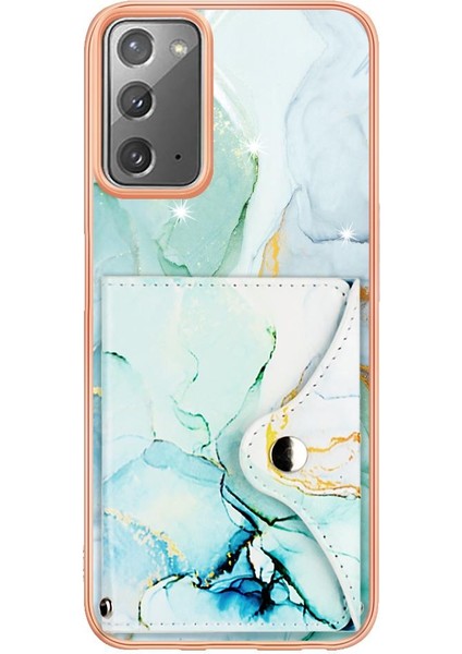 Samsung Galaxy Not 20 Için Kılıf Ince Cüzdan Mermer Yumuşak Tpu Tampon Kartı (Yurt Dışından) indirimleri