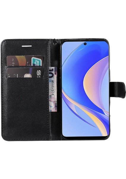 SZY Market Kart Yuvası ile Huawei Nova Y90 Klasik Düz Renk Için Flip Case Yüksek Kılıf (Yurt Dışından)