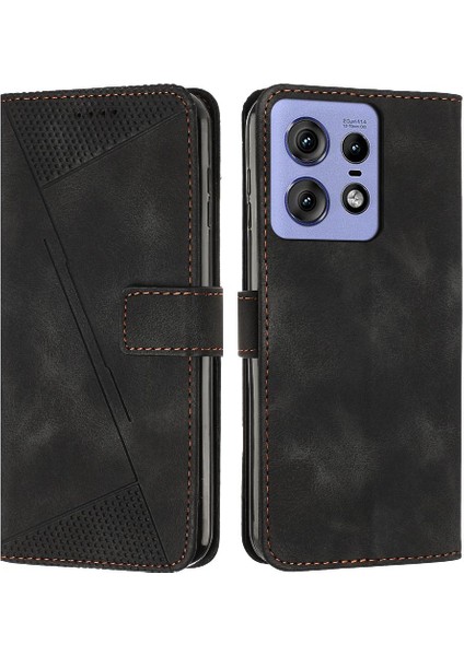 Motorola Moto Kenar 50 Pro Pu Deri Yan Toka Darbeye Dayanıklı (Yurt Dışından)