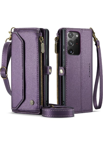 Kadın Faturaları Için Samsung Galaxy NOTE20 Ultra Cüzdan Kılıf Için Crossbody Durumda (Yurt Dışından)