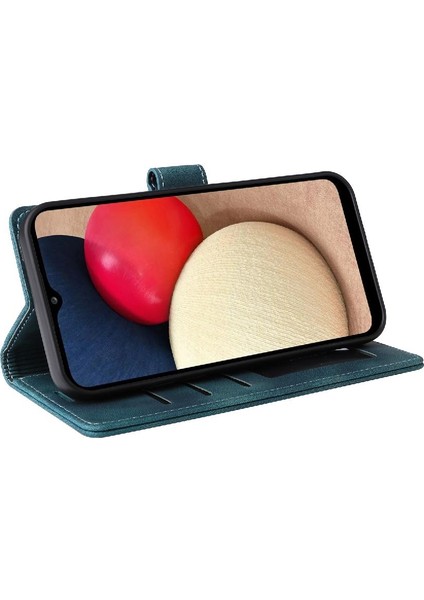 Samsung Galaxy A02S Flip Kapak Için Flip Case Darbeye Cüzdan Basit (Yurt Dışından)