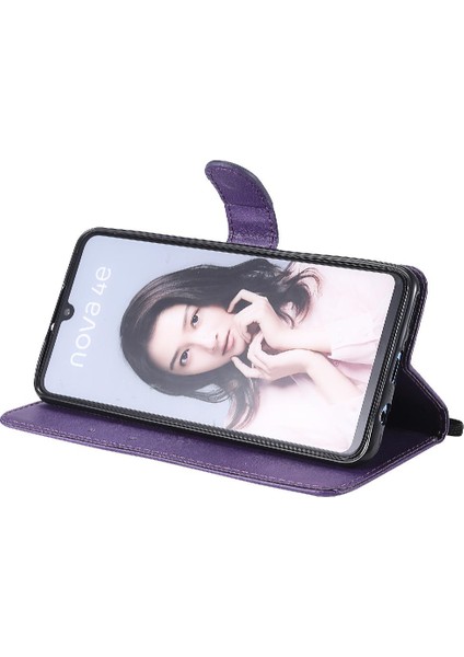 Huawei P30 Lite Iş Cüzdan Telefon Kılıfı Için Flip Case Klasik Katı (Yurt Dışından)