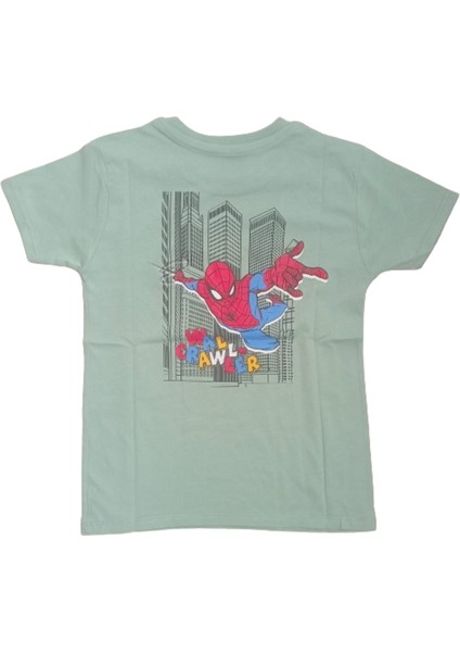 Spiderman Baskılı Erkek Çocuk T-Shirt