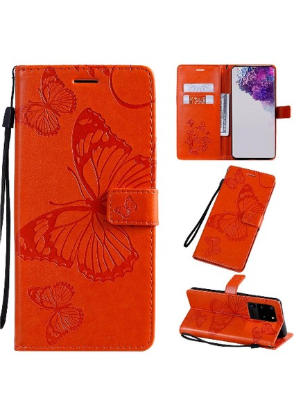 Samsung Galaxy S20 Ultra Manyetik Kapak Pu Deri Flip Kickstand (Yurt Dışından)