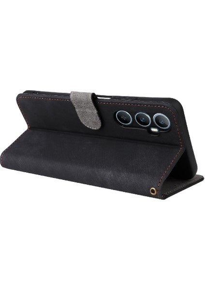 Realme C65 Pu Deri Kart Yuvaları Için Kılıf Kapak Manyetik Kapatma Flip Rfid (Yurt Dışından) fırsatları
