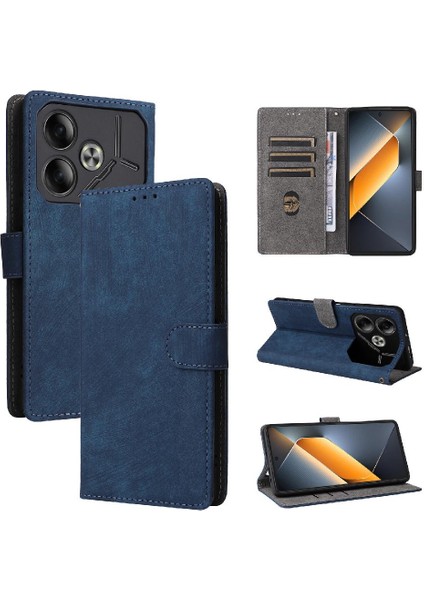 SZY Market Tecno Pova 6 4g Manyetik Kapatma Kart Yuvaları Için Kılıf Kapak Flip Folio Pu (Yurt Dışından)