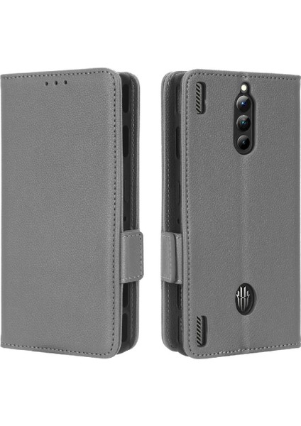 Zte Nubia Kırmızı Sihirli 8 Pro Için Kılıf Yan Toka Cüzdan Manyetik Pu Deri (Yurt Dışından)