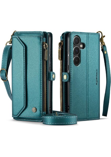 Samsung Galaxy A35 5g Için Crossbody Durumda Rfid Engelleme Fermuar Faturaları Yuvası (Yurt Dışından)