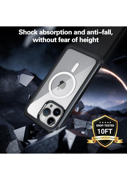 Iphone 15 Askeri Damla ve Çarpışma Geçirmez Cam Için Miracase Manyetik Kılıf (Yurt Dışından) modelleri