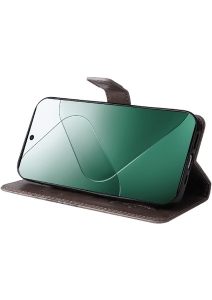Xiaomi 14 Flip Kickstand Darbeye Kapak Için Kart Yuvası Standı ile Pu (Yurt Dışından) indirimleri