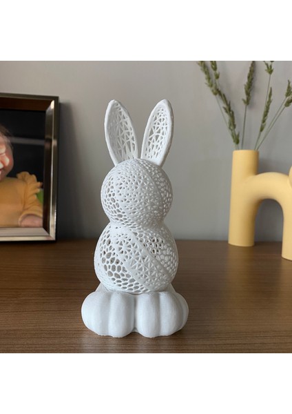 Tavşan Tealight Mumluk Dekoratif Tavşan Obje Renkli Tavşanlar Mum Hediyeli Paskalya Figür