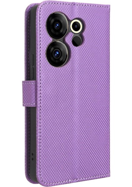 Tecno Camon 20 Premier 5g Manyetik Cüzdan Kickstand Kart Tutucu Için Kılıf (Yurt Dışından)
