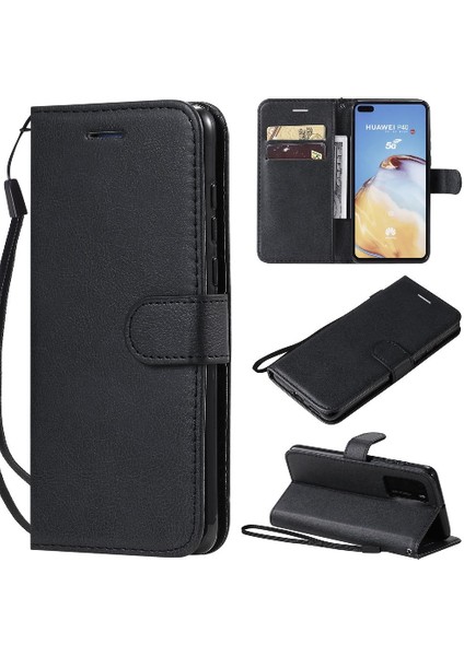 Kart Yuvası ile Huawei P40 Iş Cüzdan Telefon Kılıfı Için Flip Case Yüksek (Yurt Dışından)