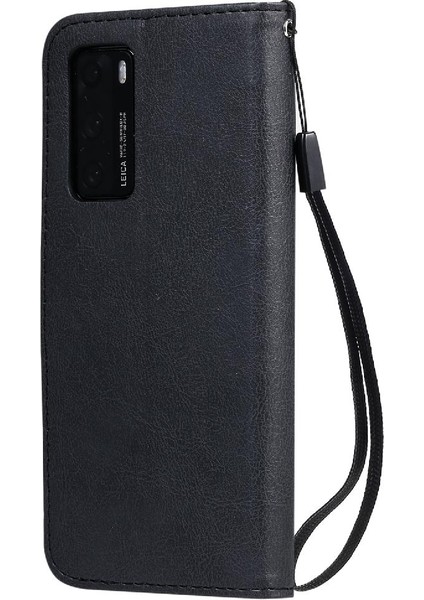 Kart Yuvası ile Huawei P40 Iş Cüzdan Telefon Kılıfı Için Flip Case Yüksek (Yurt Dışından) indirimleri