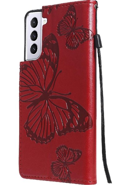 Samsung Galaxy S21 Manyetik Kapak Pu Deri Flip Kickstand Kapak (Yurt Dışından) fiyatları