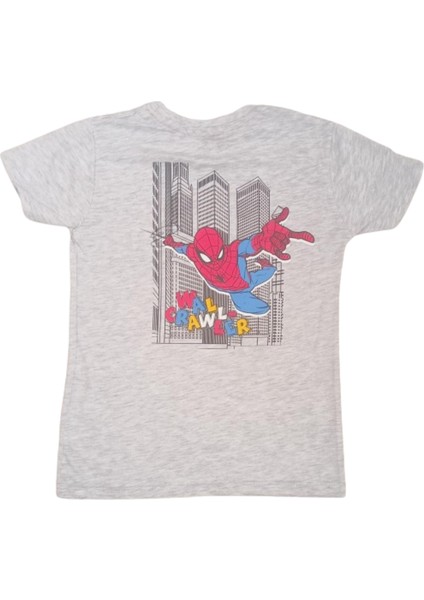 Spiderman Baskılı Erkek Çocuk T-Shirt