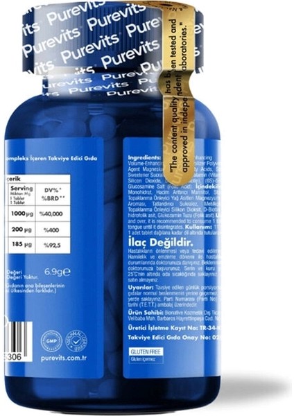 Vitamin B12 Complex Dilaltı 30 Adet Tablet
