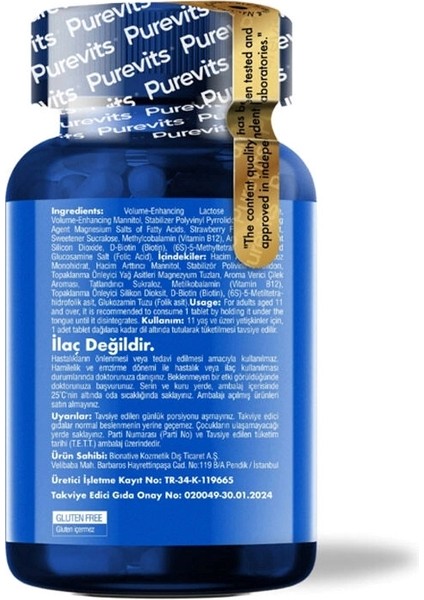 Vitamin B12 Complex Dilaltı 30 Adet Tablet