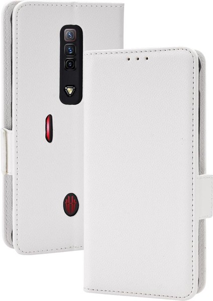 Zte Nubia Kırmızı Sihirli 7 Manyetik Yan Toka Pu Deri Kart Yuvaları (Yurt Dışından)