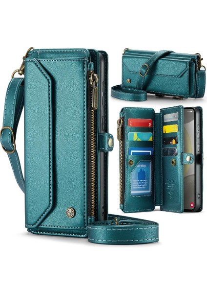 Kadınlar Için Crossbody Durumda Samsung Galaxy S24 Cüzdan Durumda Kart Tutucu (Yurt Dışından)