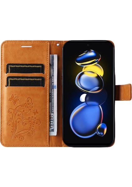 Xiaomi Redmi Için Not 11 Pro Artı 5g Kart Yuvası Standı ile Flip Pu (Yurt Dışından)