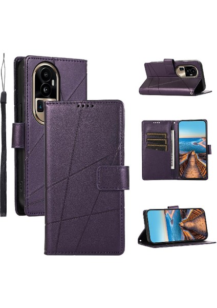 Oppo Oppo 10 Pro Artı Şok Emici Üç Kart Yuvaları Için Flip Case (Yurt Dışından)