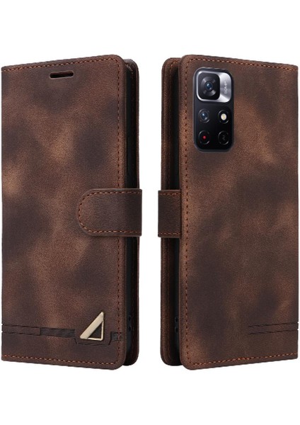 Xiaomi Redmi Not 11 Için Flip Case 5g Kapak Çevirin Darbeye Cüzdan Basit (Yurt Dışından)