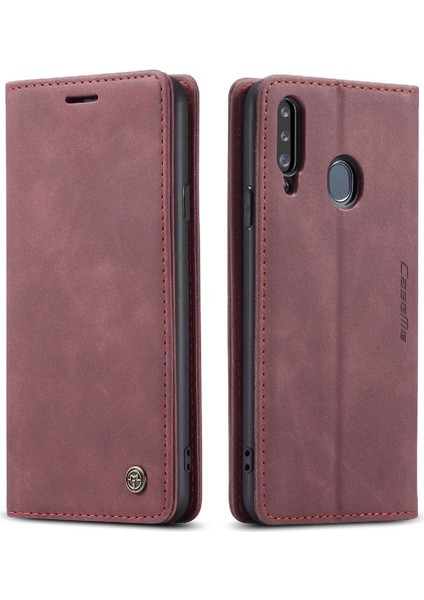 Samsung Galaxy A20S Flip Folio Kitap Kılıf Için Flip Case Kart Yuvası Kickstand (Yurt Dışından)