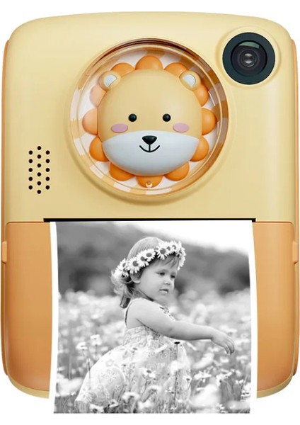 Anlık Termal Yazıcılı Dijital Çocuk Kamerası 2.0 Inç Hd Instant Photo Printer Camera
