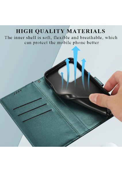 Xiaomi Redmi 12C Darbeye Şok Emici Üç Kart Yuvaları Için Flip Case (Yurt Dışından)