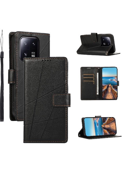 Xiaomi 13 Pro Üç Kart Yuvaları Için Flip Case Kickstand Darbeye Şok (Yurt Dışından)